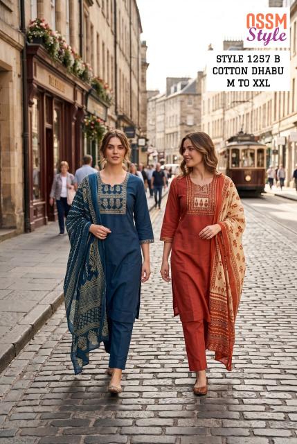 Ossm style 1257 B wholesale kurtis in surat